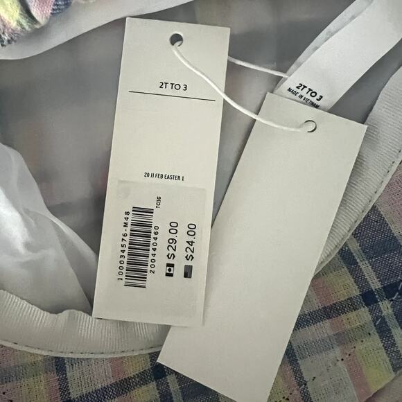 NEW Janie & Jack Plaid Newsboy Hat Size 2T to 3T - Picture 6 of 6